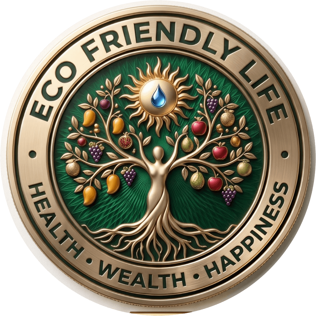 Eco Friendly Life golden medallion